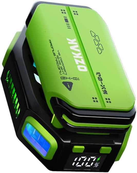 Ozkak Phone Cooler Gaming for PUBG Mobile Game, Semiconductor Radiator Fast Cooling, Quiet Fan for iPhone/Android Mobile Games and Live Streaming