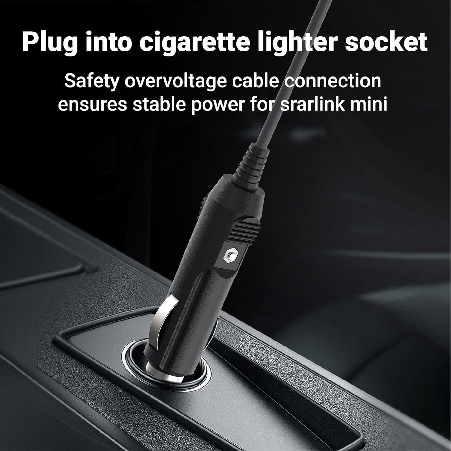Starlink Mini 12V Cable 3M/4M/5M - StarLink Mini Car Cigarette Lighter Adapter to DC Power Cable 12V-24V Waterproof 18AWG Supply for Trucks Buses Ships