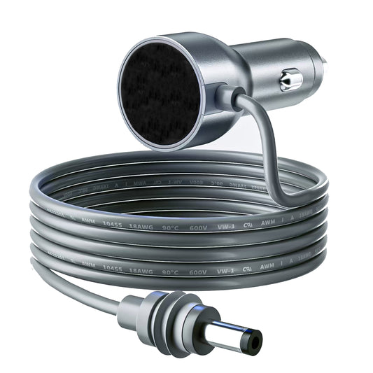 Starlink Mini Cigarette Lighter Cable 10M/15M Increases 12 V to 30 V 2 A DC, 18AWG (≈ 0.75 mm²), Stable Waterproof Car Cigarette Lighter Power Cable Adapter for Starlink Mini Camper, Truck, Boat