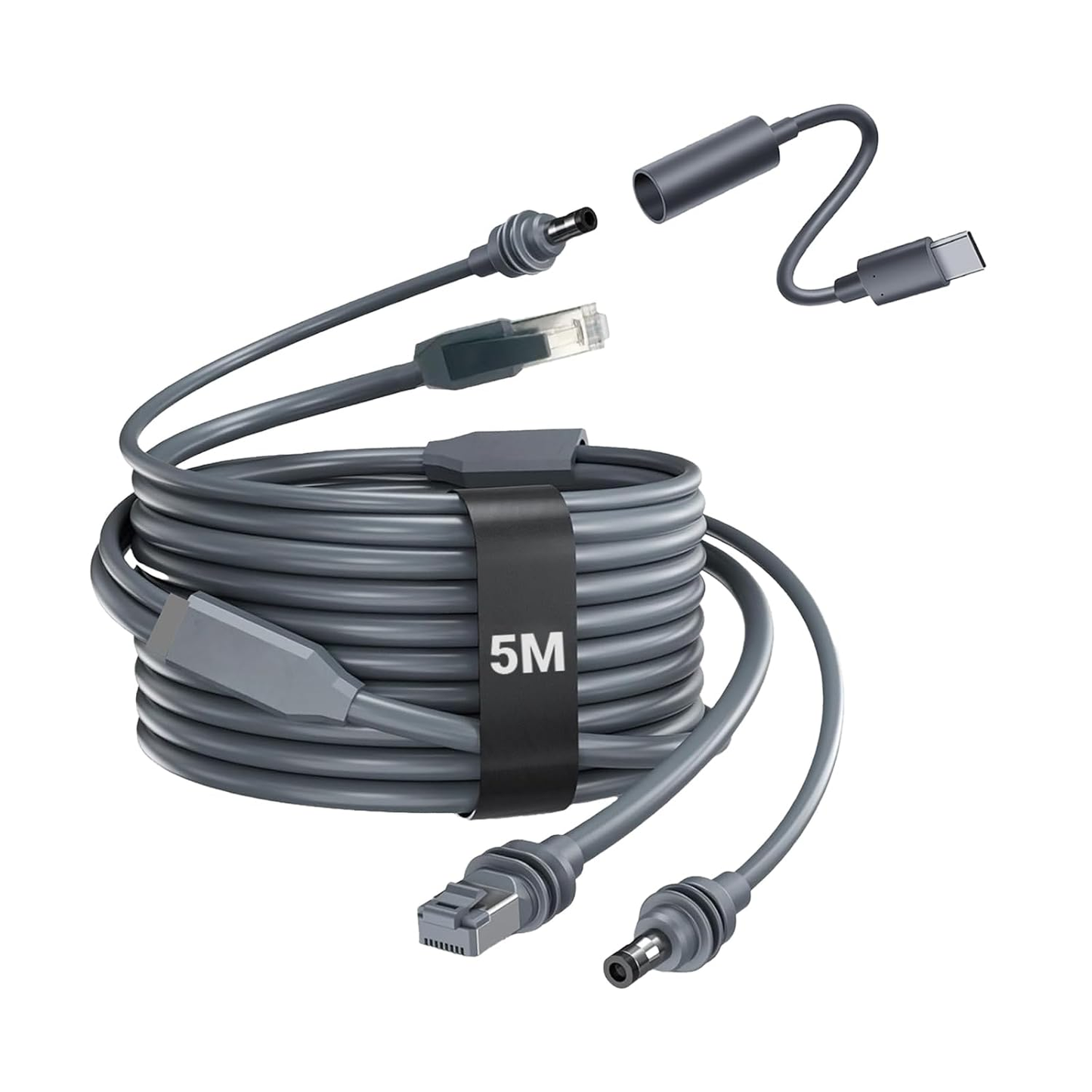 OZKAK 2-in-1 Starlink Mini Cable, Gigabit Ethernet & DC Power, Cat5e FTP