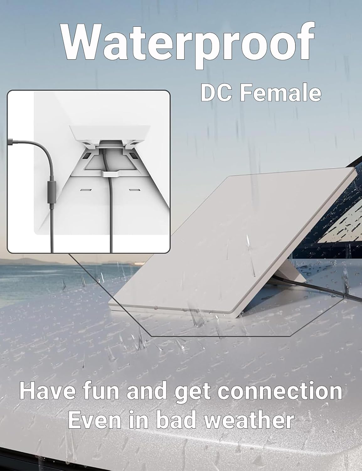 Starlink Mini USB-C to DC Adapter Cable, Smart PD Chip, Waterproof